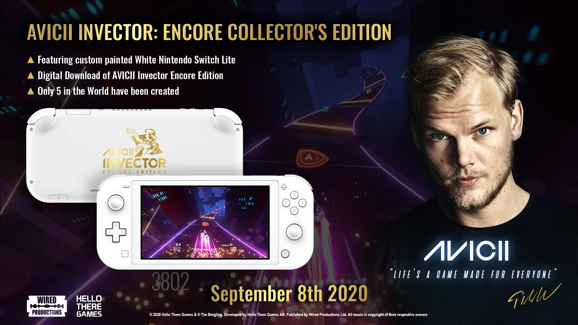  Nintendo Switch Avicii Invector: Encore Collector&#039;s Edition Console