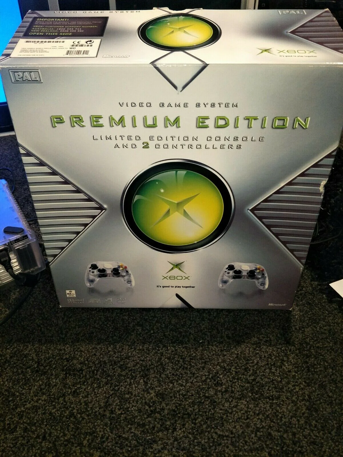  Microsoft Xbox Premium Crystal Console [AU]