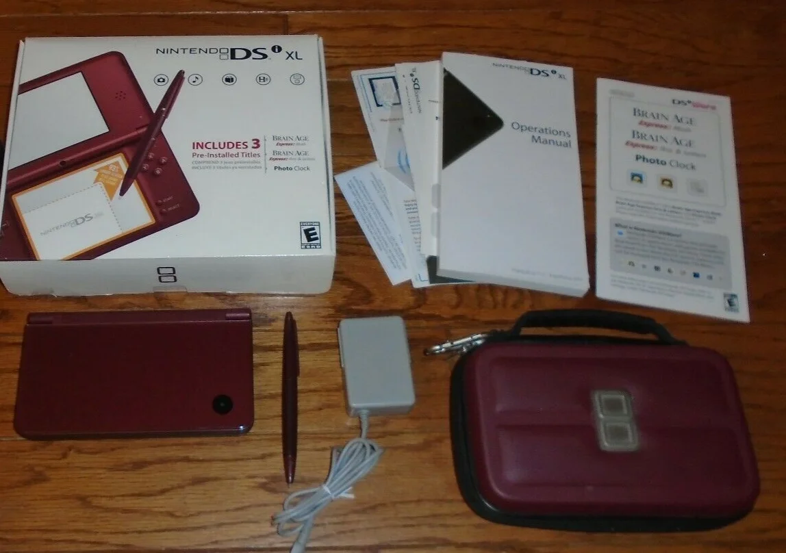  Nintendo DSi XL Burgundy Console [NA]