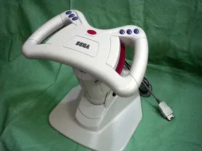 Sega Saturn Arcade Racer White Joystick