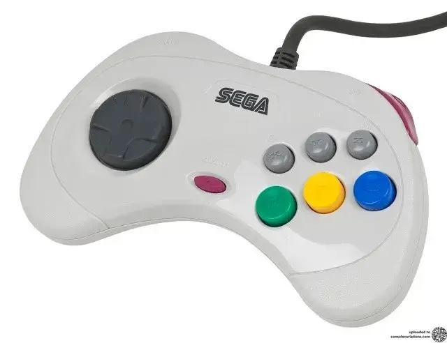 Consolevariations - Sega Saturn White Controller | Consolevariations