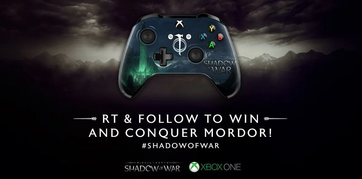  Microsoft Xbox One S Shadow of War Controller
