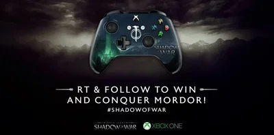 Microsoft Xbox One S Shadow of War Controller