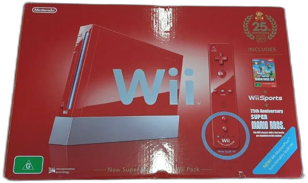 Nintendo Wii Red 25th Anniversary Bundle [AUS] Consolevariations