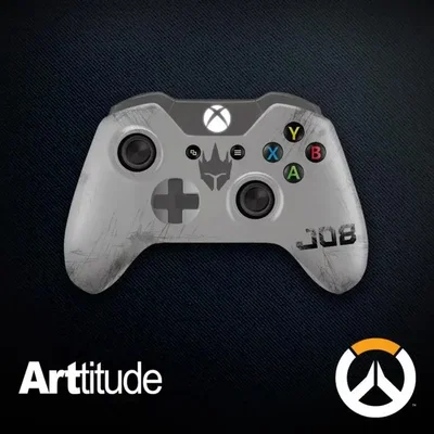 Microsoft Xbox One S Overwatch Reinhardt Controller