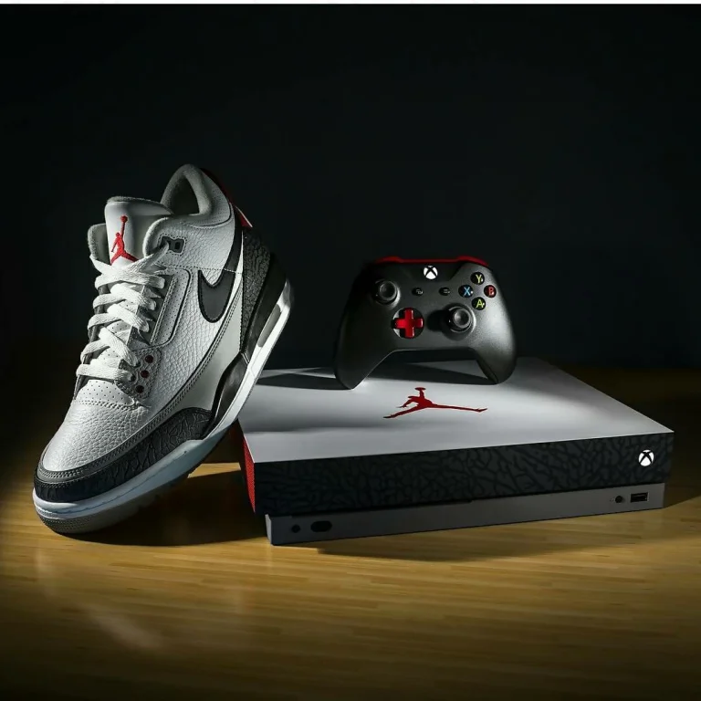  Microsoft Xbox One X Air Jordan III Free Throw Line Console