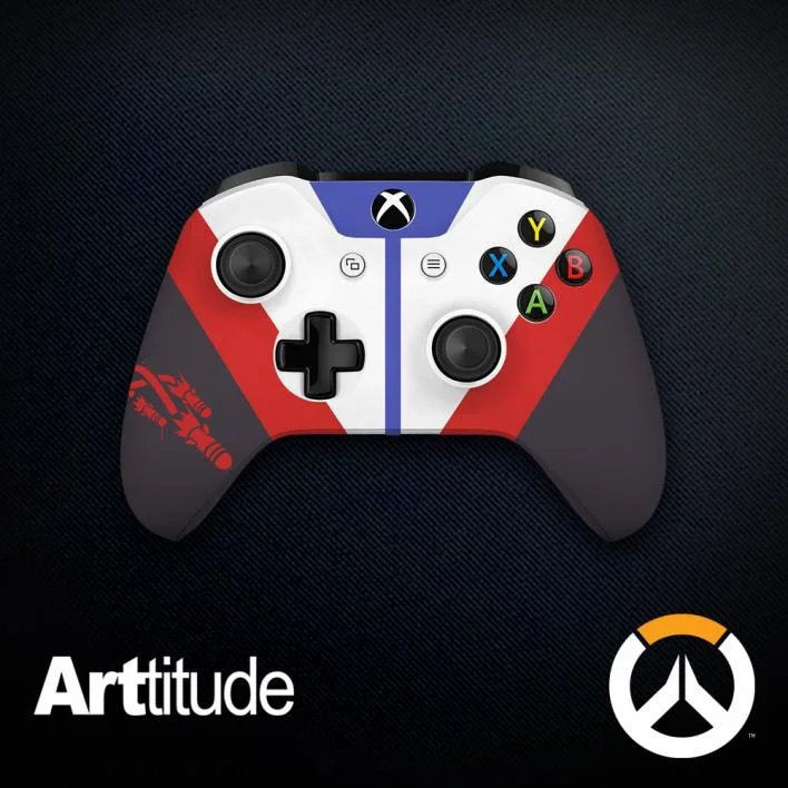  Microsoft Xbox One S Overwatch Soldier Controller