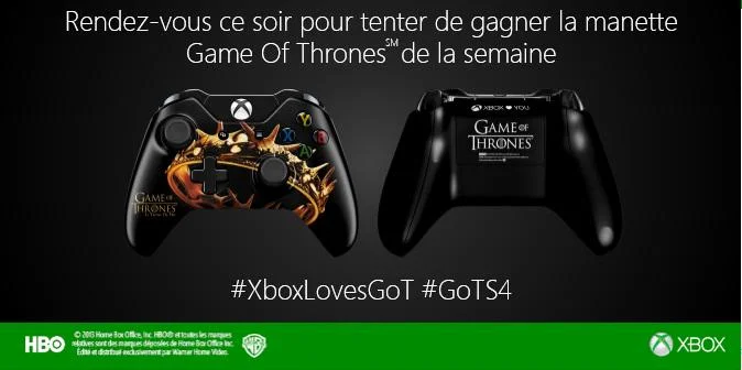  Microsoft Xbox One Games of Thrones Couronne Controller