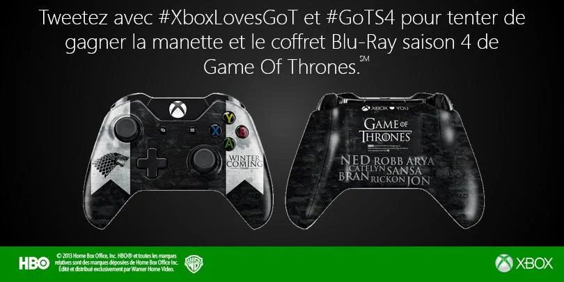  Microsoft Xbox One Games of Thrones Stark Winter is Coming Controller