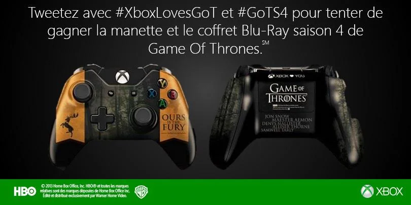  Microsoft Xbox One Games of Thrones Ours of Fury Controller