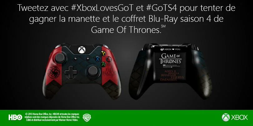  Microsoft Xbox One Games of Thrones Fire Blood Controller