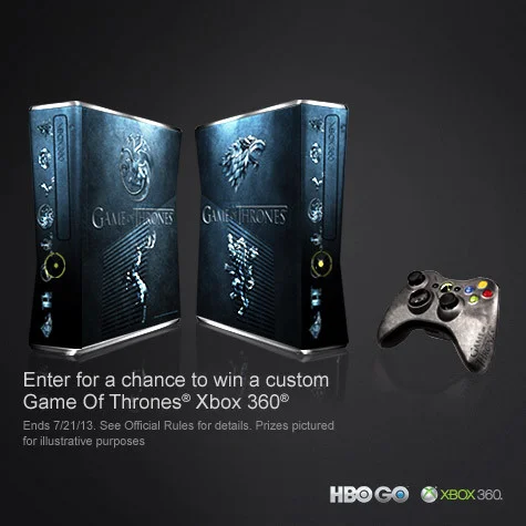  Microsoft Xbox 360 Games of Thrones Blue Console