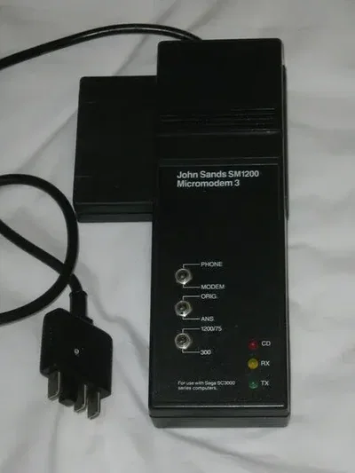 Sega SG 000 John Sands SM1200 Micromodem 3