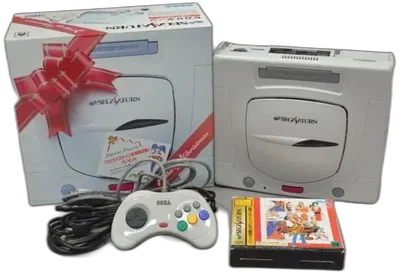 Sega Saturn White Christmas Console