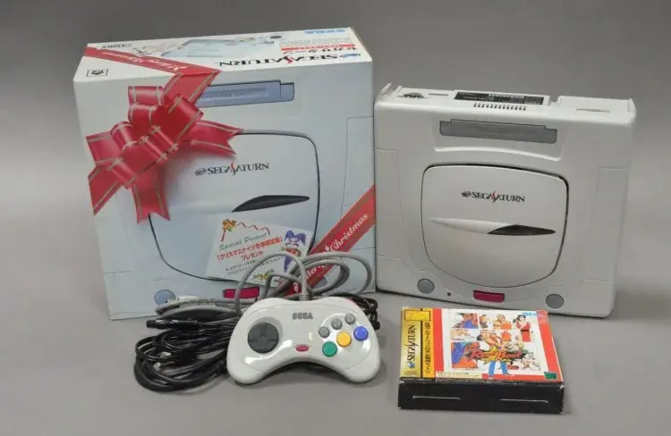 Consolevariations - Sega Saturn White Christmas Console