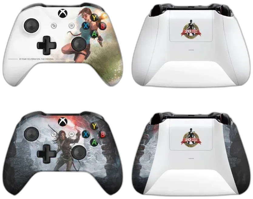  Microsoft Xbox One S Tomb Raider 20th Anniversary Controllers