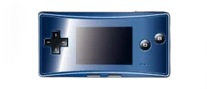  Nintendo Game Boy Micro Metallic Blue Faceplate