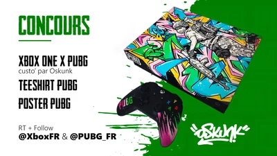 Microsoft Xbox One X PUBG Graffiti Console