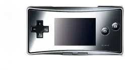  Nintendo Game Boy Micro Metallic Grey Faceplate