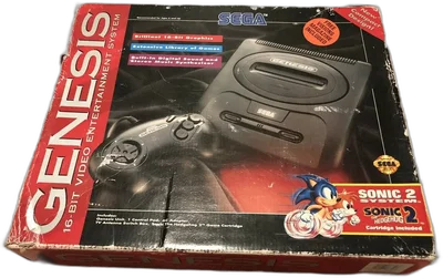 Sega Genesis Model 2 Sonic 2 System Visions Magazine Bundle