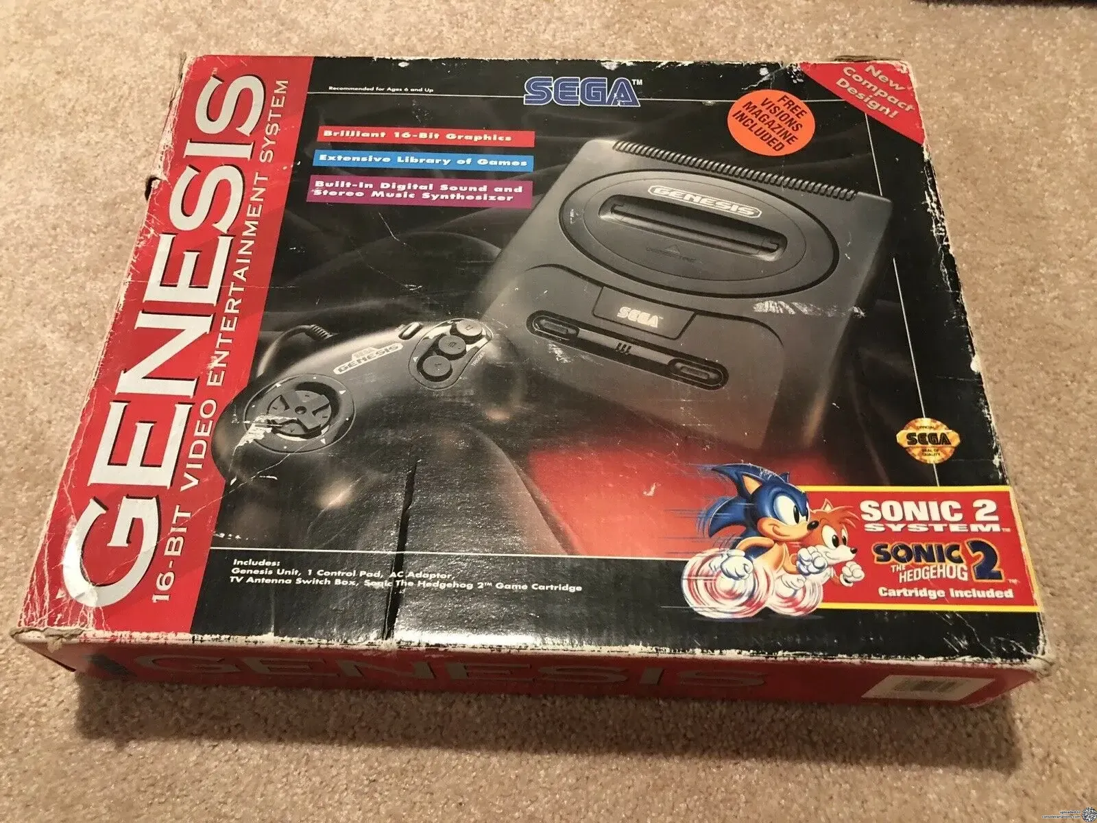 Consolevariations - Sega Genesis Model 2 Sonic 2 System Visions