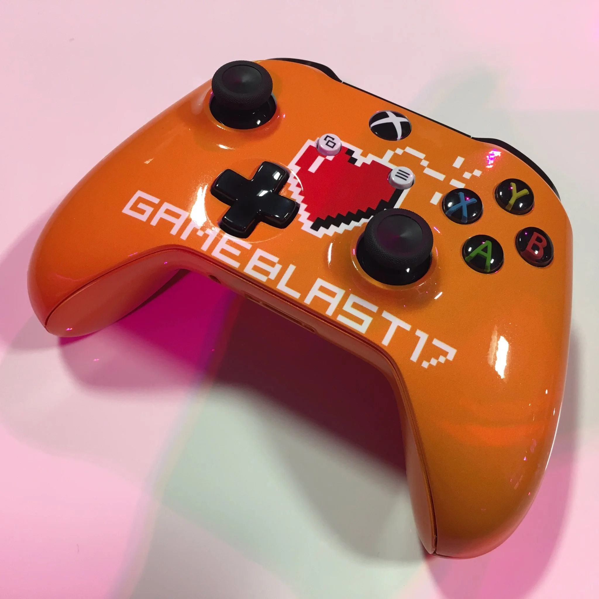  Microsoft Xbox One S Gameblast 17 Orange Controller