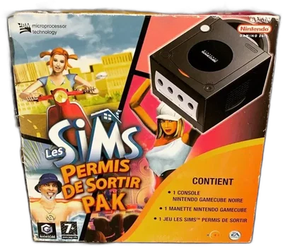 Nintendo GameCube Les Sims Permis de Sortir Black Bundle