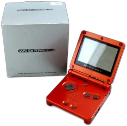  Nintendo Game Boy Advance SP Flame Red Console [EU]