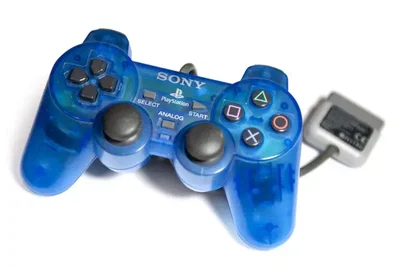 Sony PlayStation  Clear/Blue Controller [EU]