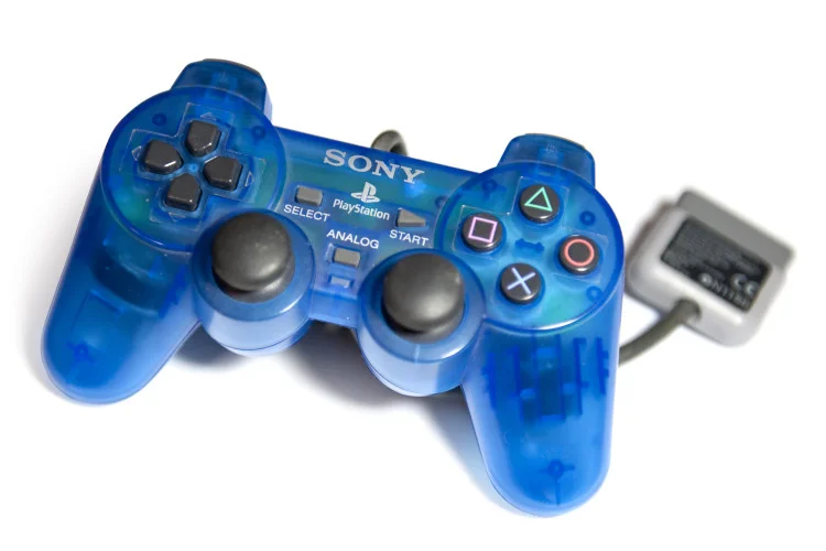  Sony PlayStation  Clear/Blue Controller [EU]