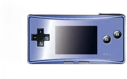  Nintendo Game Boy Micro Pearl Blue Faceplate