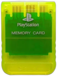  Sony PlayStation Lemon Yellow Memory Card [EU]
