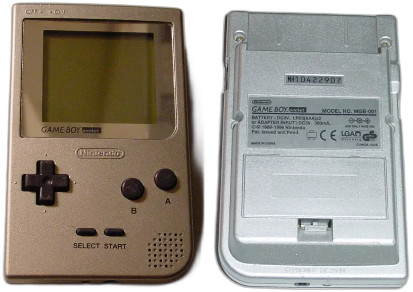  Nintendo Game Boy Pocket Silver Border Console [NA]