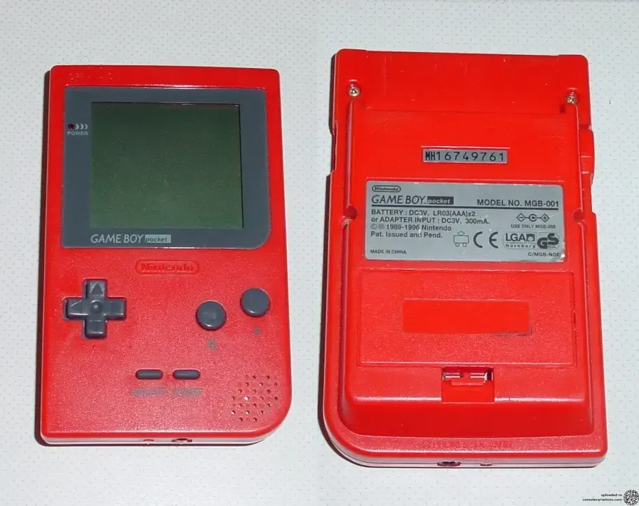 Consolevariations - Nintendo Game Boy Pocket Red Console [NA ...