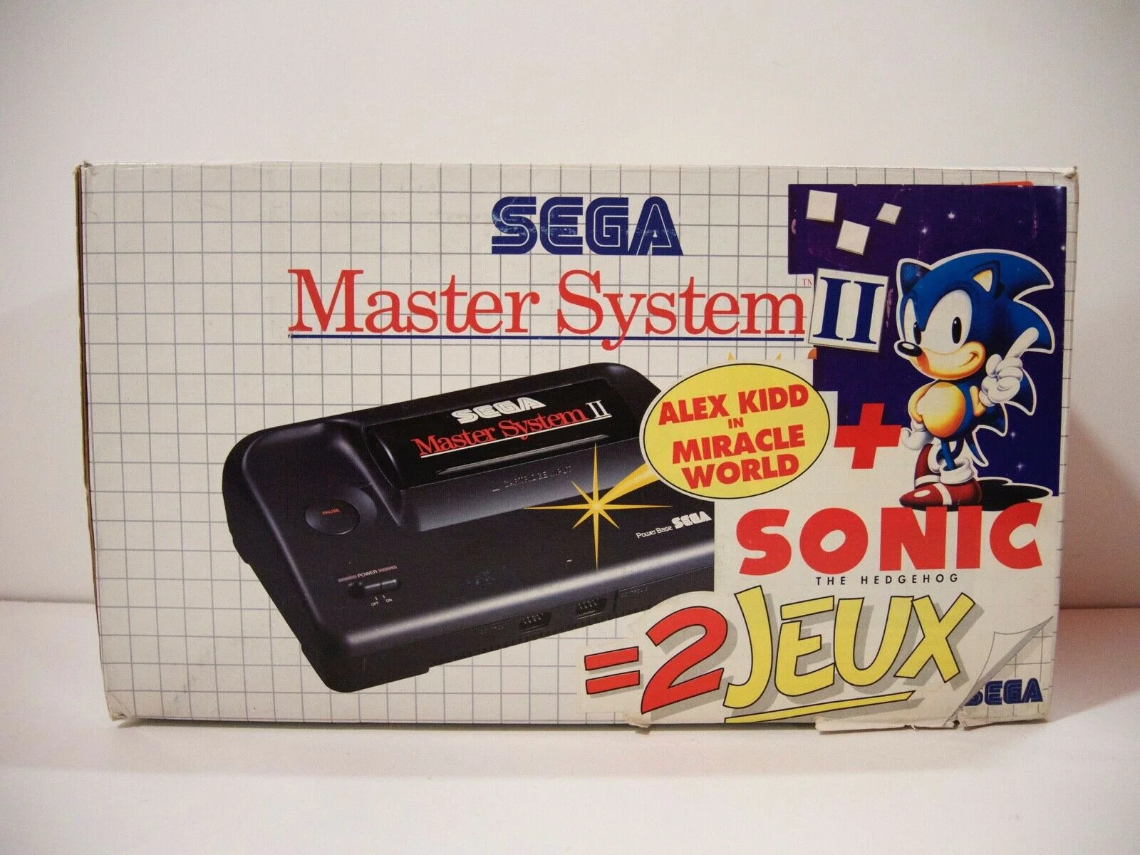  Sega Master System II Alex Kidd in Miracle World + Sonic the Hedgehog Bundle