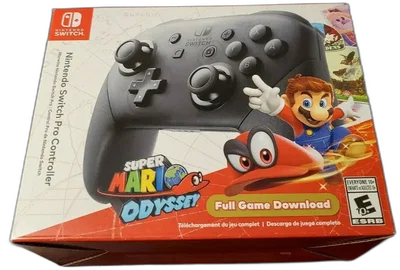 Nintendo Switch Pro Controller + Super Mario Odyssey Bundle