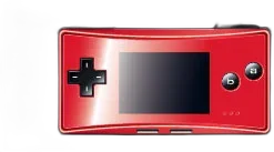  Nintendo Game Boy Micro Red Faceplate