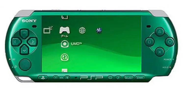 Consolevariations - Sony PSP 3000 Carnival Spirited Green Console