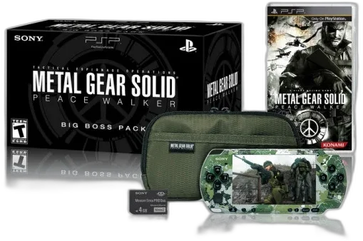  Sony PSP 3000 Metal Gear Solid Big Boss Console