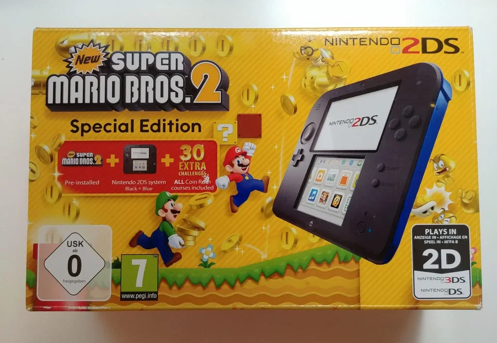Nintendo 2DS New Super Mario Bros. 2 セット Nintendo 2DS Super Mario Bros. 2 Console Bundle - Scarlet Red for