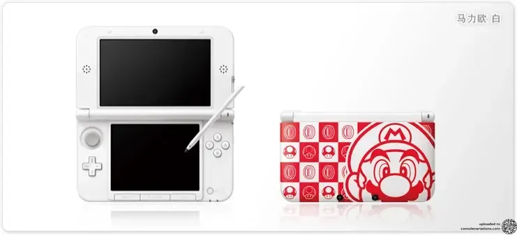 Consolevariations - iQue 3DS XL Mario White [CN] | Consolevariations