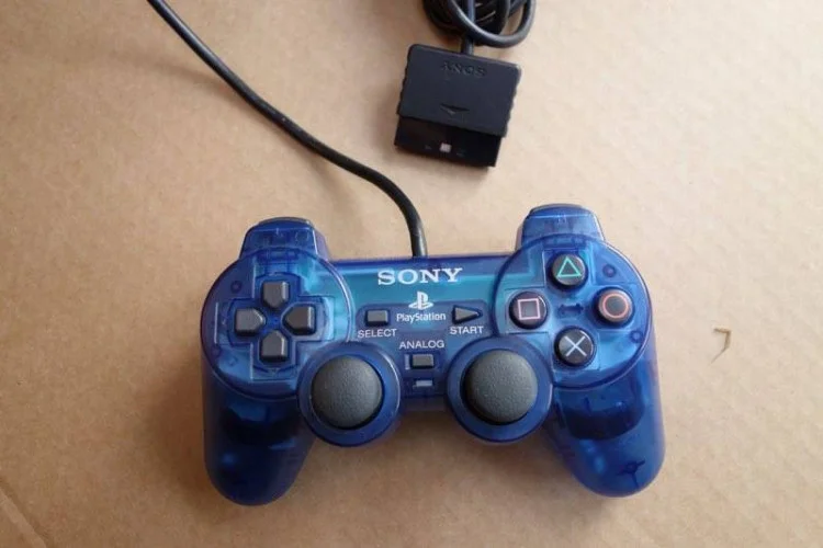  Sony PlayStation 2 Clear Blue Controller [JP]