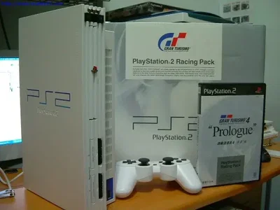 Sony Playstation 2 Ceramic White Gran Turismo 4 Prologue Console [ASIA]