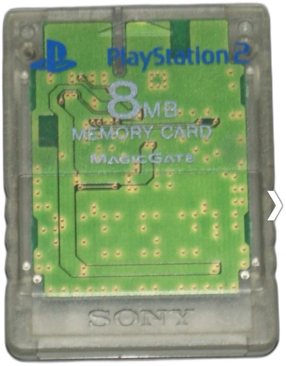  Sony PlayStation 2 Clear Memory Card