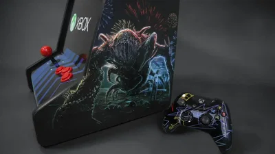 Microsoft Xbox One X Stranger Things Arcade Cabinet