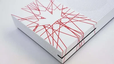 Microsoft Xbox One S Canada 150 Anniversary Feuille d'Erable Console