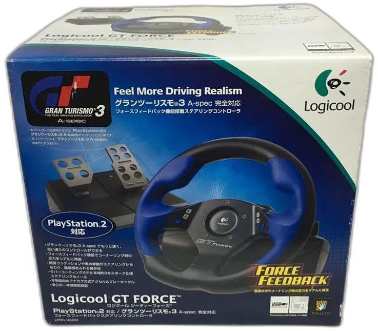  Logicool PlayStation 2 Gran Turismo 3 GT Force Pro Steering Wheel