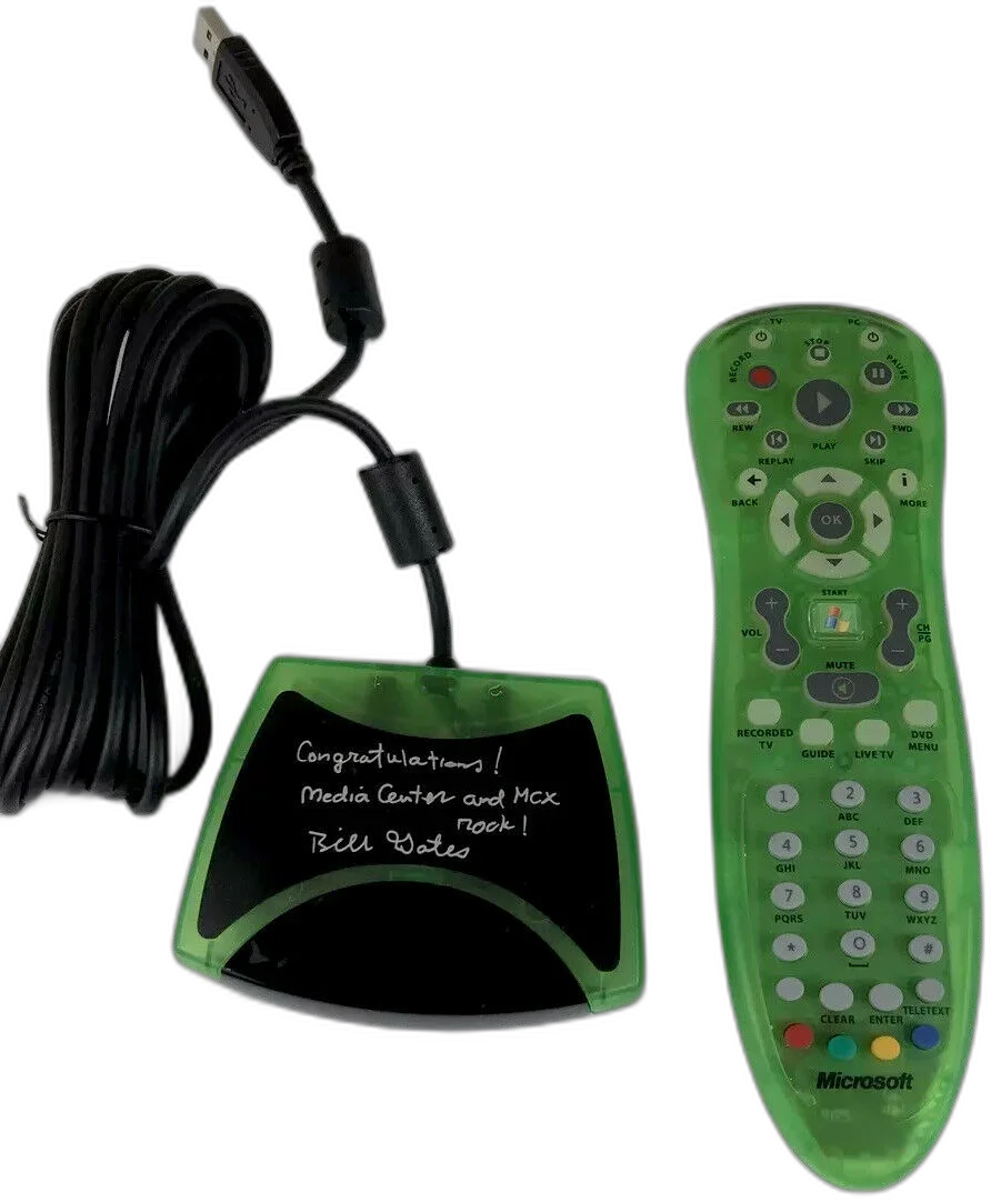  Microsoft Xbox Clear Green Remote Controller