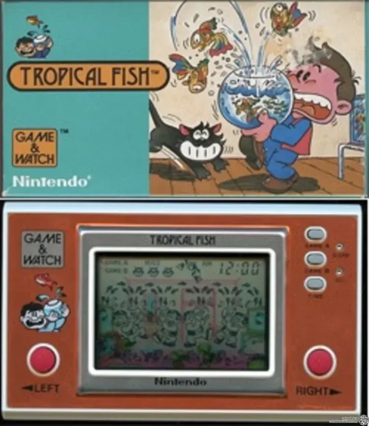 Nintendo game (ゲームワッチ)TROPICAL FISH Consolevariations - Nintendo Game & Watch Tropical Fish