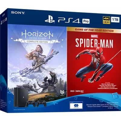 Sony PlayStation 4 Pro Horizon + Spider-Man GOTY Bundle